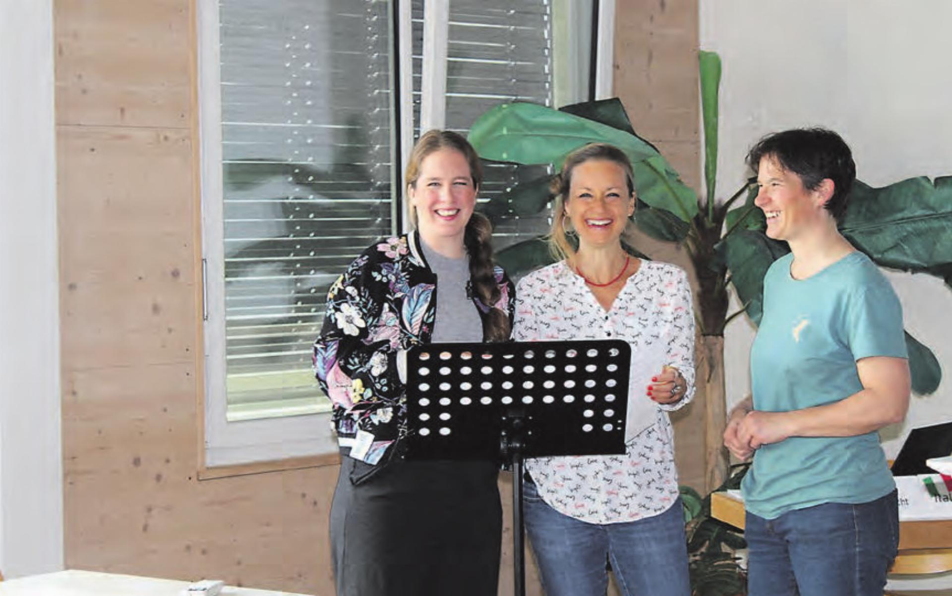 Das Team für ein gelungenes Miteinander der Generationen: Stephanie Reimann, Sabrina Landgraf und Mirjam Haldimann. (Bild:Graziella Jämsä) - Das Bild wird blockiert. – Möglicherweise durch einen aktiven Adblocker.