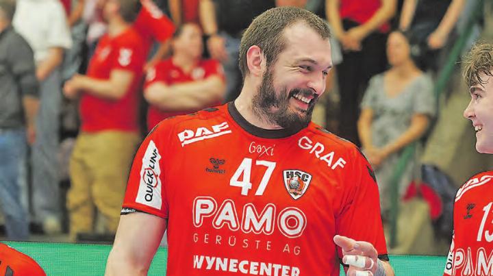 Comeback vier Jahre nach dem Rücktritt: Das aus Seengen stammende HSC-Urgestein hatte sichtlich Spass. (Bilder: Roland Jaus)