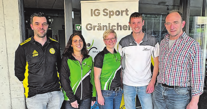 Der neue Vorstand mit (v.l.) Markus Peyer, Tanja Thommen, Sabrina Kamber, Tim Schmid, Manuel Eichenberger, (es fehlt Michael Hack). (Bild: zVg.)