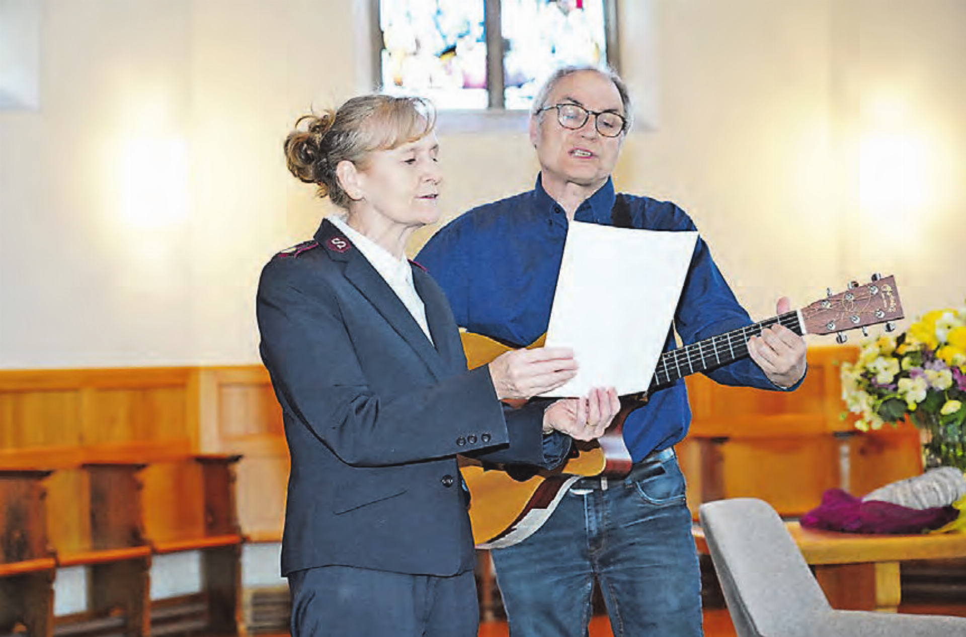 Katharina und Peter Hauri sind nicht nur musikalisch ein starkes Team. (Bild: Kathrin Aerni) - Das Bild wird blockiert. – Möglicherweise durch einen aktiven Adblocker.