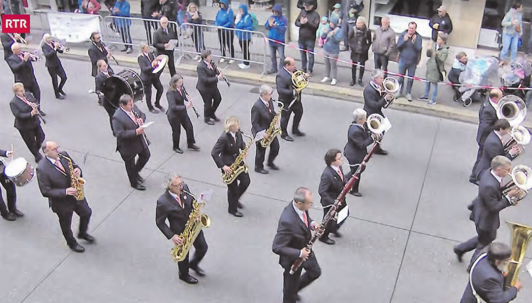 Das erste Eidgenössische als neuer Verein: Für den Musikverein Oberwynental war es eine Premiere, schliesslich besteht er offiziell erst seit etwas mehr als einem Jahr. (Bilder: Screenshot RTR) Das erste Eidgenössische als neuer Verein: Für den Musikverein Oberwynental war es eine Premiere, schliesslich besteht er offiziell erst seit etwas mehr als einem Jahr. (Bilder: Screenshot RTR)