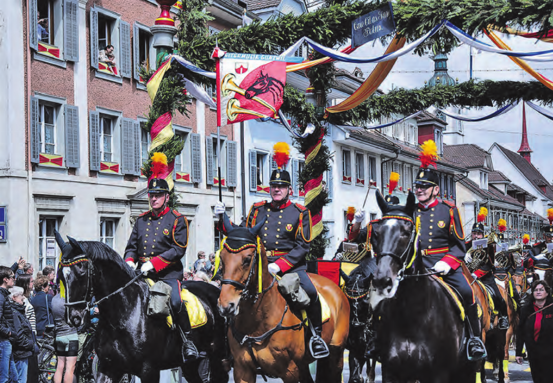 Die Reitermusik Gunzwil sorgte für musikalische Unterhaltung. (Bild: zVg., Andreas Emmenegger) Die Reitermusik Gunzwil sorgte für musikalische Unterhaltung. (Bild: zVg., Andreas Emmenegger)