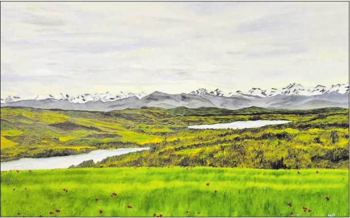 Das Schaufenster Intermezzo mit den Werken von Hans Grunder zum Thema «Berg- und Landschaftsbilder» kann ab dem 14. Juni bis August besucht werden. (Bilder: zVg.)
