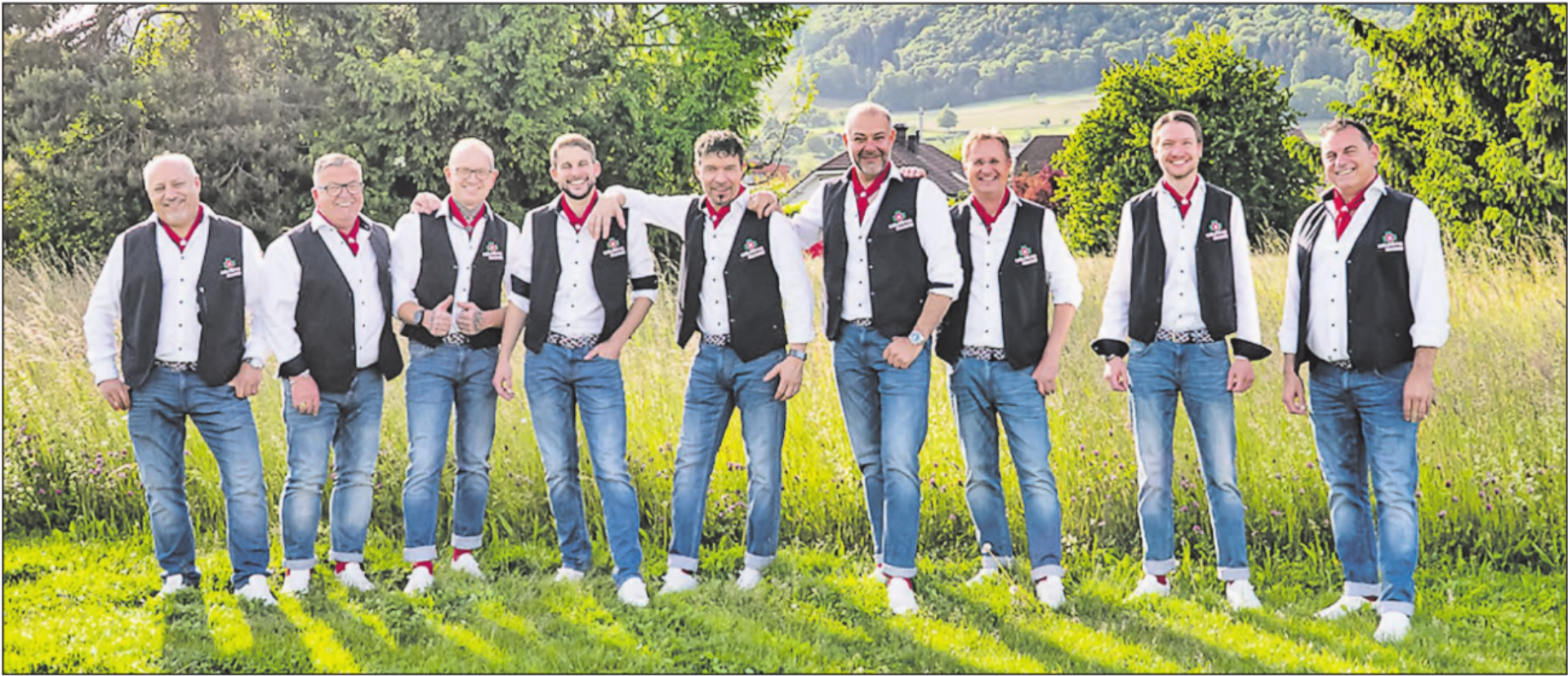 Begeistern mit ihrer Musik: Die Helvetia Manne haben ein volles Programm vor sich. (Bild: zVg.) - Das Bild wird blockiert. – Möglicherweise durch einen aktiven Adblocker.