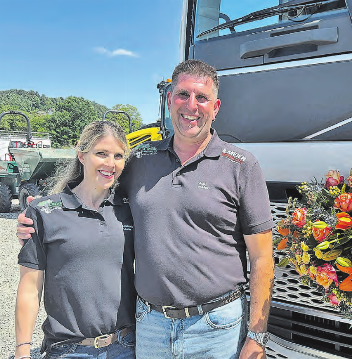 Adrian «Adi» Meier und Gattin Manuela freuen sich über viele Besucher.