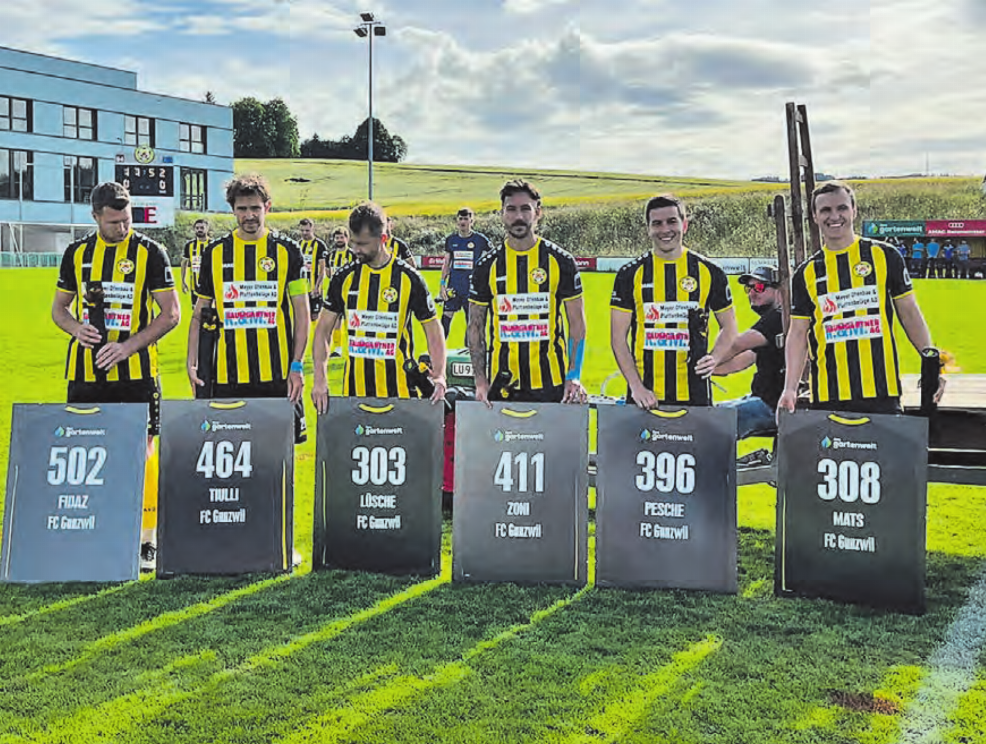 Gleich sechs gestandene Teamstützen des FC Gunzwil werden die 1. Mannschaft verlassen. (Bild: zVg.) - Das Bild wird blockiert. – Möglicherweise durch einen aktiven Adblocker.