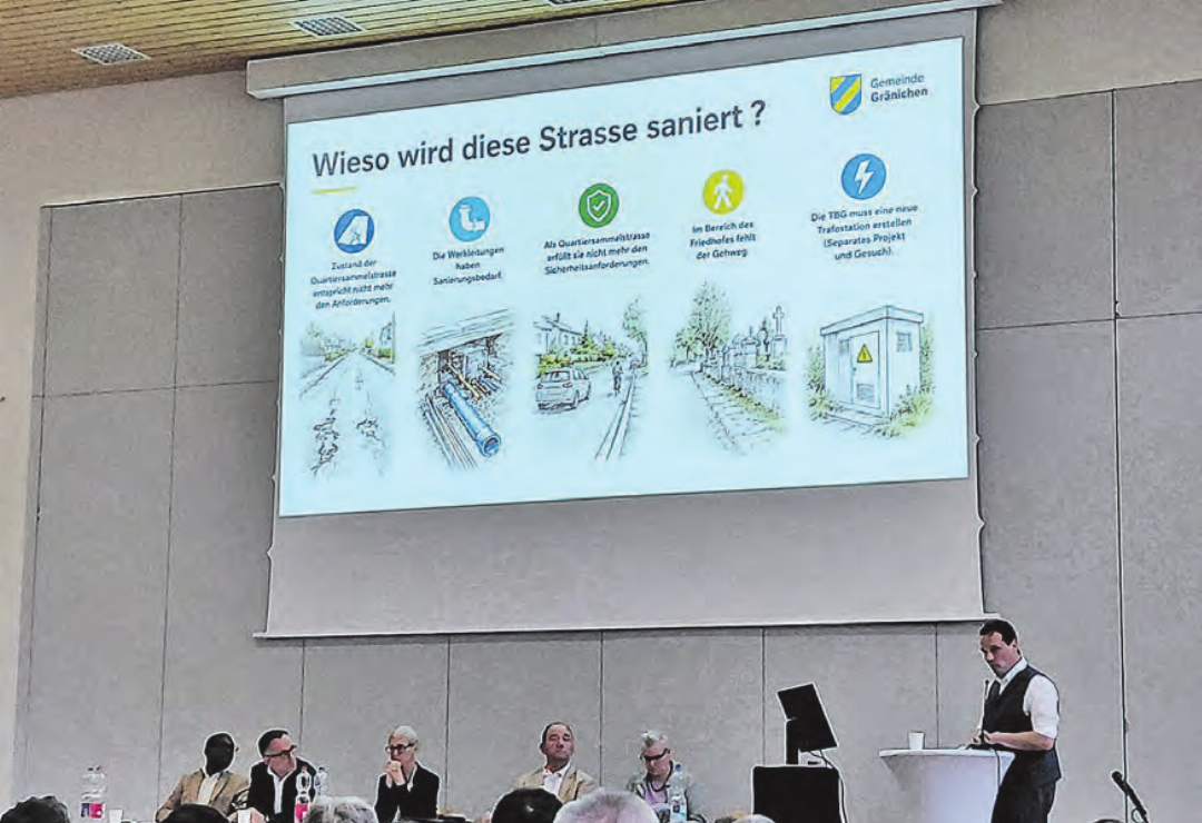 Plakativ und verständlich – die mittels KI generierten Präsentationsfolien kamen zumeist gut an. (Bild: Roland Marti) Plakativ und verständlich – die mittels KI generierten Präsentationsfolien kamen zumeist gut an. (Bild: Roland Marti)