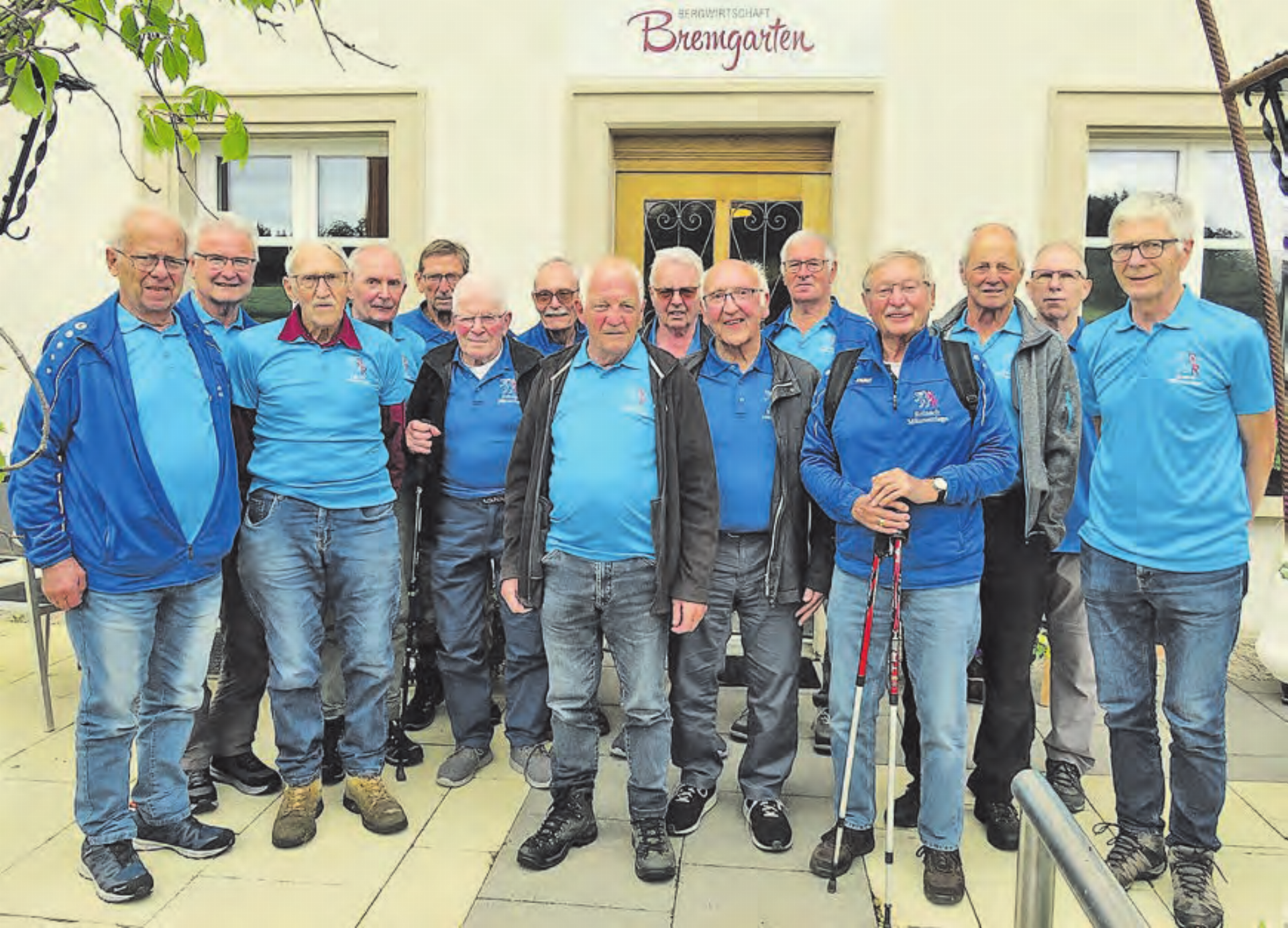 Die Männerriege Reinach beim Ausflug in den Solothurner Jura. (Bild: zVg.) - Das Bild wird blockiert. – Möglicherweise durch einen aktiven Adblocker.