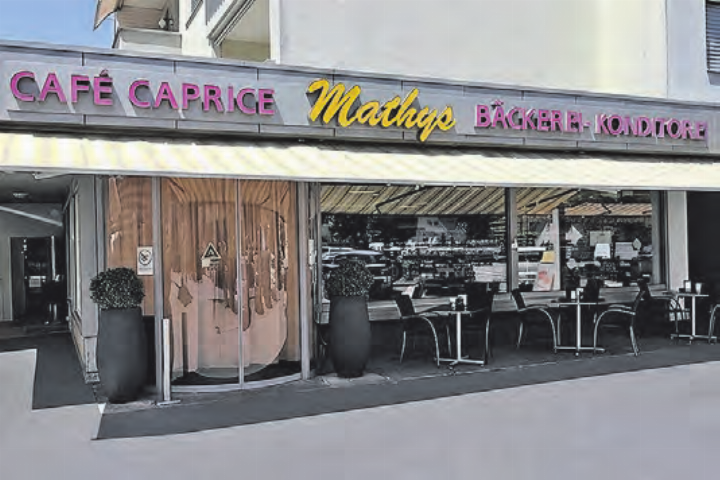 Die Gartenwirtschaft des Café Caprice von Beck Mathys in Schöftland. (Bild: rc.)
