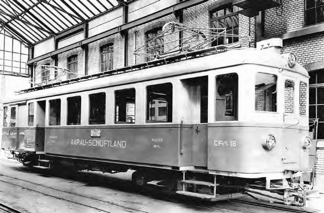 Fahrzeugtyp CFe 4/4 aus dem Jahr 1939, im Depot stehend. Fahrzeugtyp CFe 4/4 aus dem Jahr 1939, im Depot stehend.