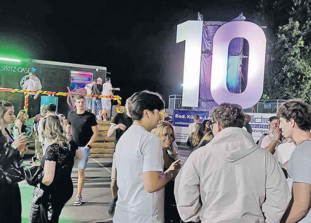 Gut sichtbar wurde das 10-Jahr-Jubiläum gefeiert. (Bilder: Roland Marti) Gut sichtbar wurde das 10-Jahr-Jubiläum gefeiert. (Bilder: Roland Marti)