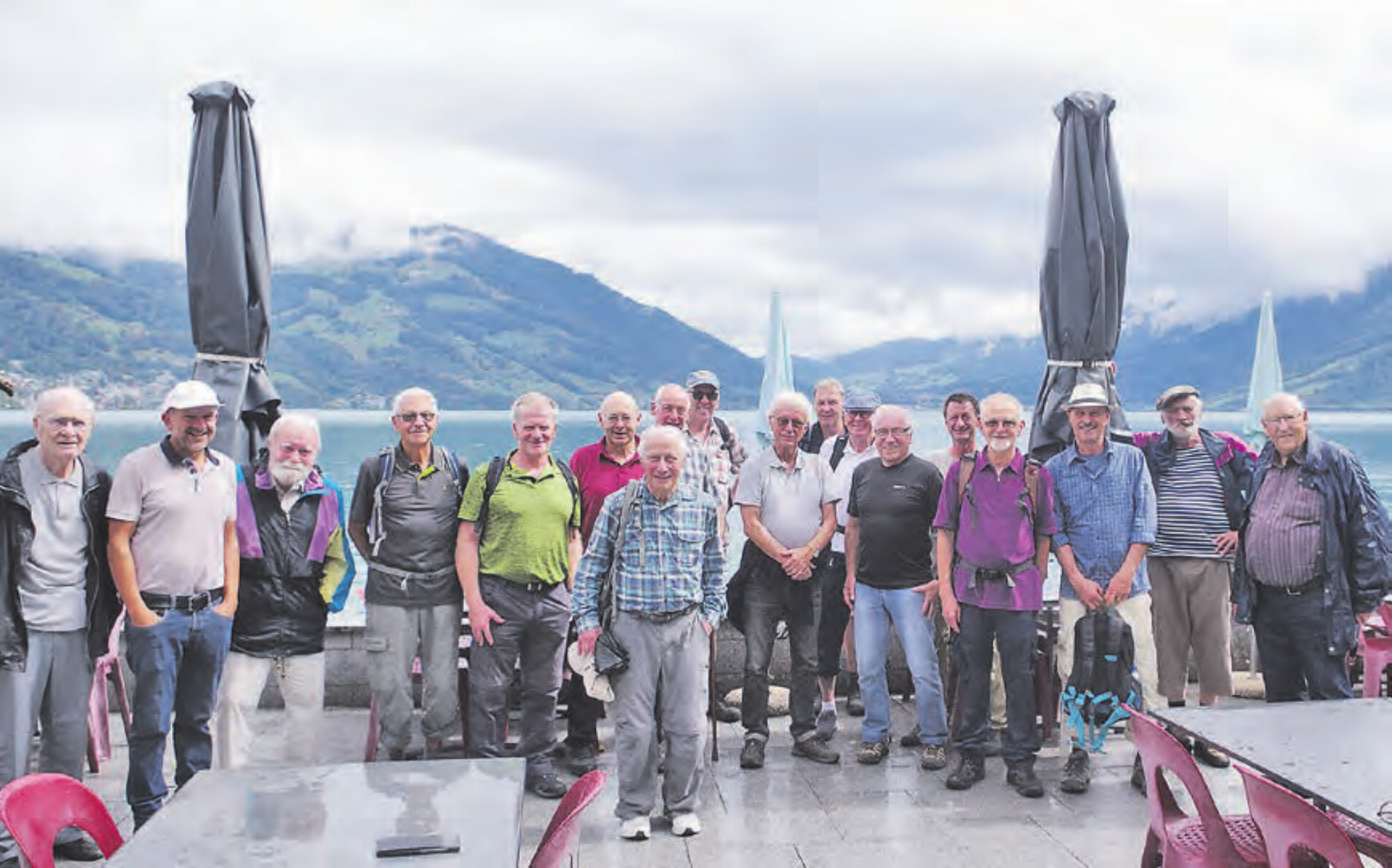 Genossen den Ausflug: Die Männerriegler aus Beinwil am See. (Bild: zVg.) - Das Bild wird blockiert. – Möglicherweise durch einen aktiven Adblocker.
