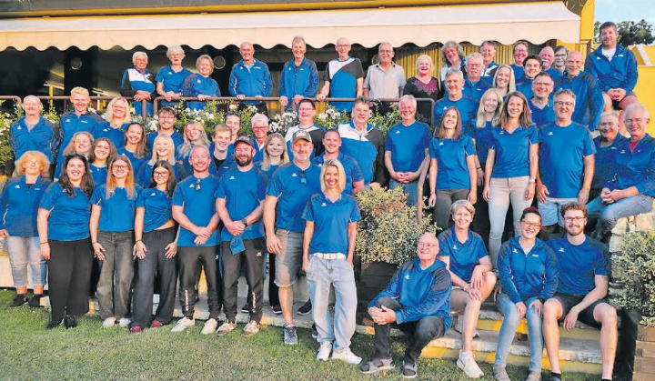 Genossen vier Tage miteinander: Die Turnerinnen und Turner aus Unterkulm. (Bild: zVg.)