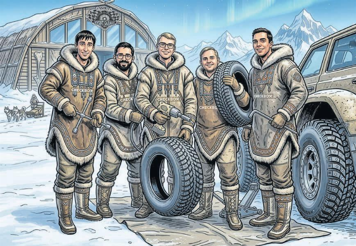 Das Team freut sich auf den Reifenwechsel Event. (KI-Bild: zVg.)