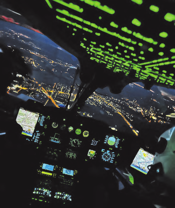 Fliegen in der Nacht ist besonders anspruchsvoll. Wenn es dann noch zu einer extrem starken Blendung durch Laser kommt, ist das hoch gefährlich. (Bild: Alpine Air Ambulance)
